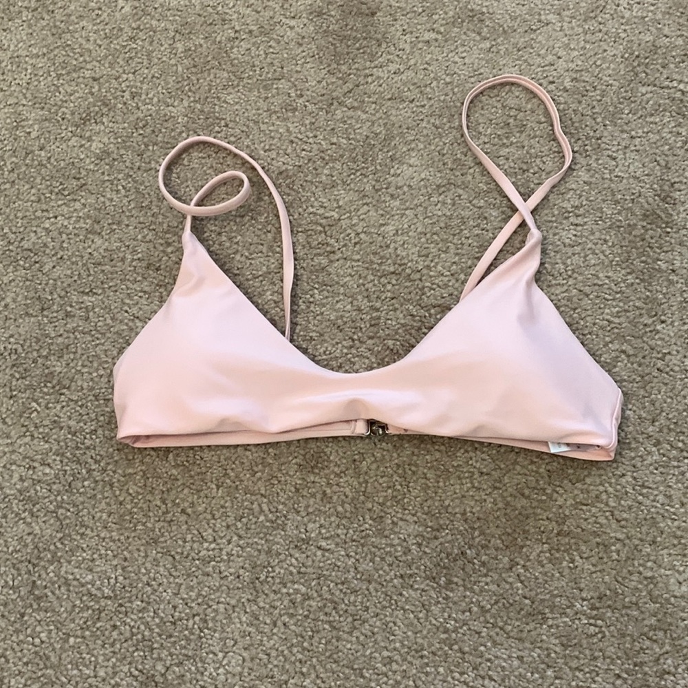 Pink shein bikini top